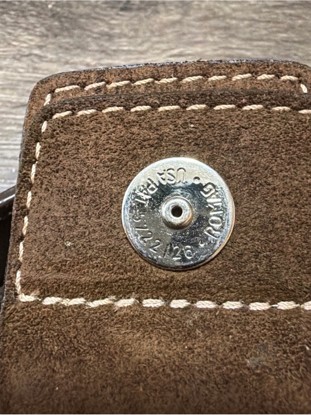 Vintage Coach Soho 9688 Shoulder Bag Brown Suede Leather Buckle Flap Y2K *Nice* - Picture 12 of 16